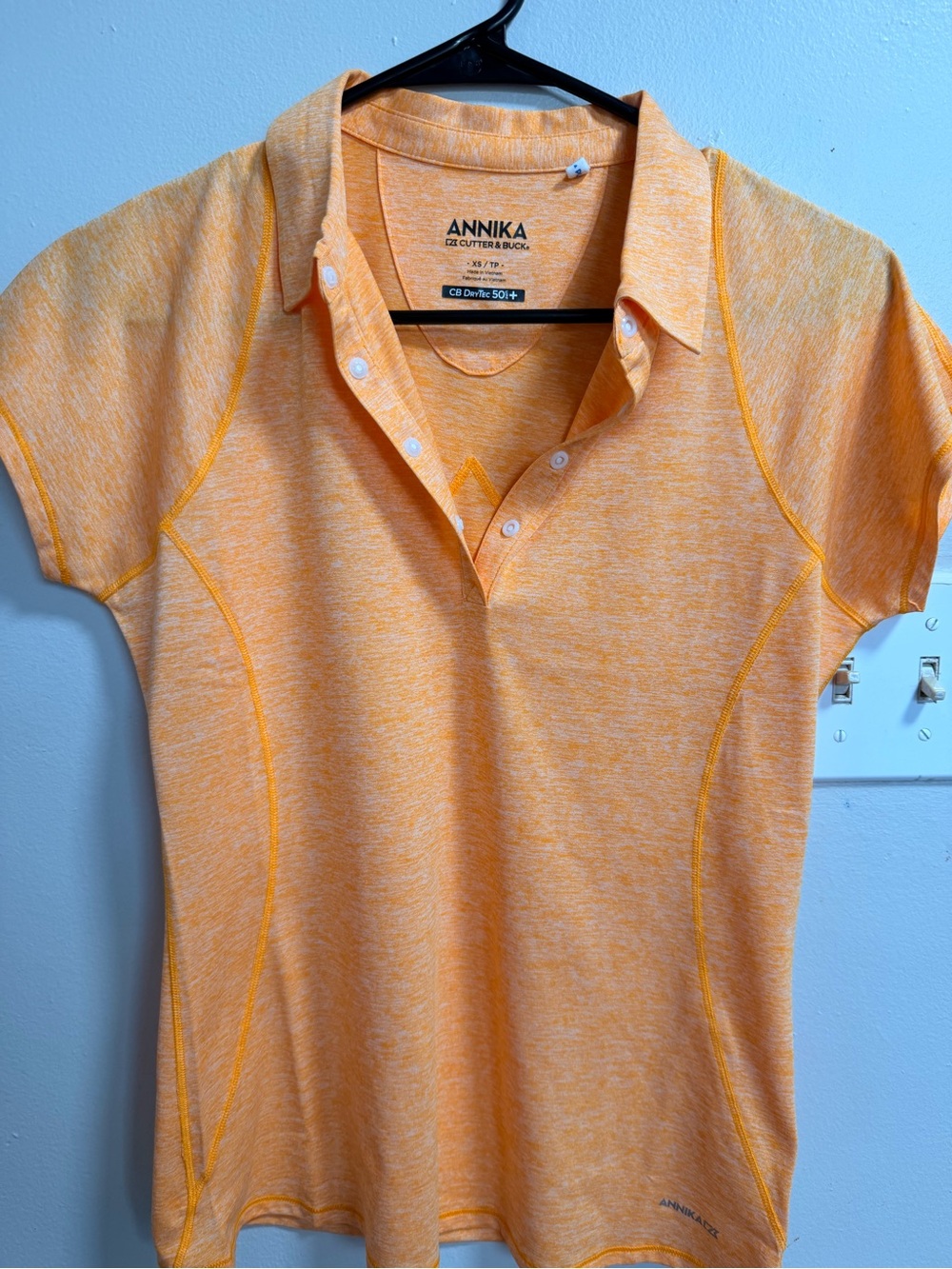Cutter & Buck Annika Orange Heather Polo for Men